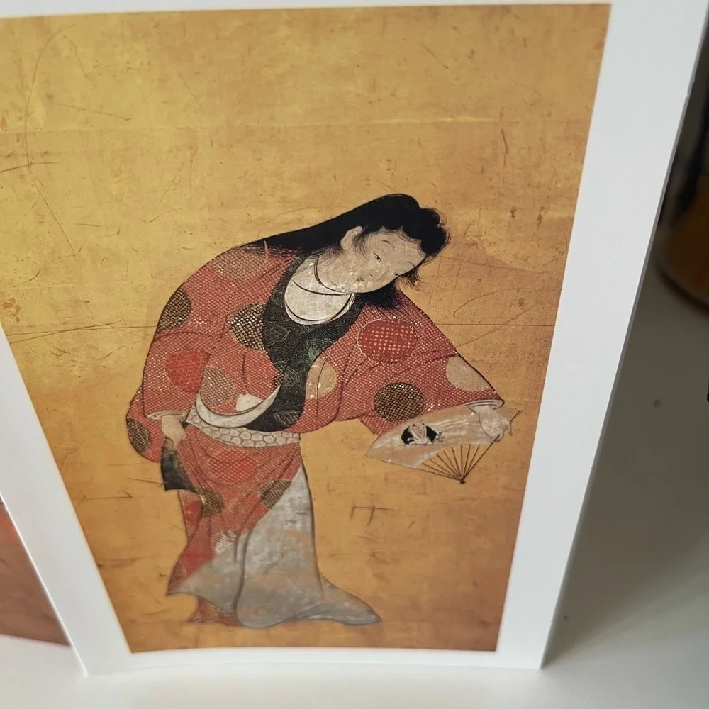 MFA Boston Japanese Dancers 20 note cards and 21 envelopes 5 different images